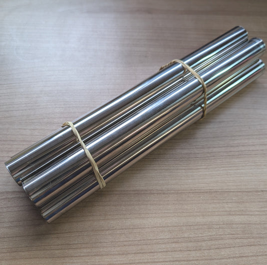Stainless Steel Tube Offcut Bundle - 316-Grade - 25mm O/D 1.5mm Wall - 300mm Length - 5 Pieces