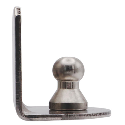 Gas Strut 90-Degree Mounting Plate (Internal) – 10mm Diameter Ball Joint – 316-Grade Stainless Steel – For Our Osculati Gas Struts
