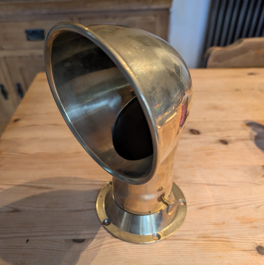 Boat Vent - Dorade Vent - Funnel Brass Air Scoop Vent - Adjustable Angle