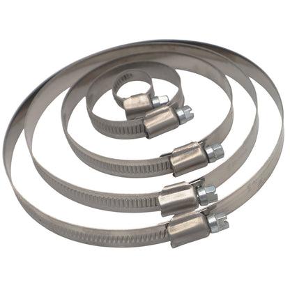Hose Clips - Jubilee Clips - Made From 316-Grade Stainless - Wide Range Of Sizes