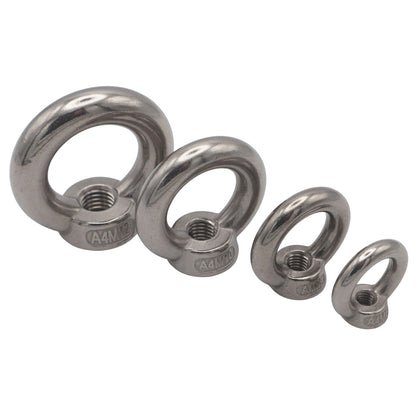 Eye Nut - 316-Grade Stainless - Metric Thread - For Anchorages And Lifting Points