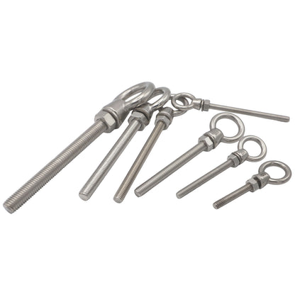 Long Eye Bolt - 316-Grade Stainless - Metric Thread - For Anchorages And Lifting Points