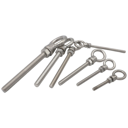 Long Eye Bolt - 316-Grade Stainless - Metric Thread - For Anchorages And Lifting Points