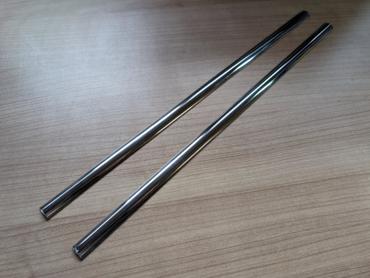 Stainless Steel Rubbing Strake Offcuts - 316-Grade - 14mm Width - 400mm Length - 2 Pieces