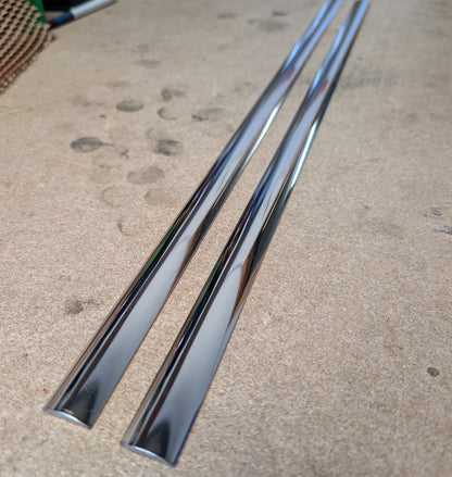 Rub Strake Offcuts - Pair Of 600mm length, 20mm width, 4mm thickness rounded 316-Grade
