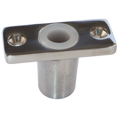 Oarlock / Rowlock Socket, In Stainless Steel, Top Mounted