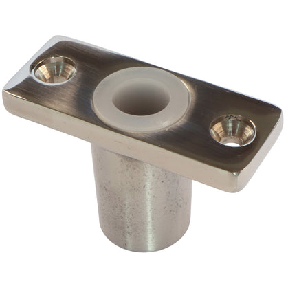 Oarlock / Rowlock Socket, In Stainless Steel, Top Mounted