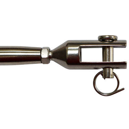 Stainless Steel Turnbuckle / Rigging Screw With Machined Fork Ends