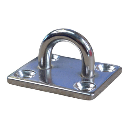 Square Pad Eye Mounting Hoop, A2 Stainless Steel Mounting Pad