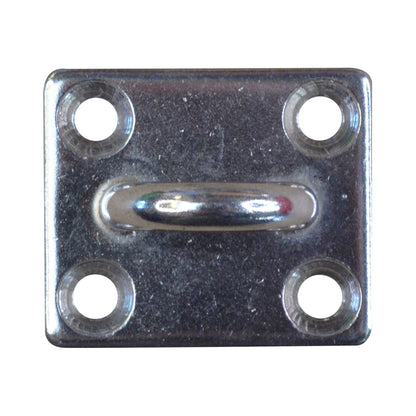 Square Pad Eye Mounting Hoop, A2 Stainless Steel Mounting Pad