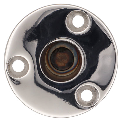 Recessed Deck Tube Holder - 22mm Tube - Canopy Frame Mounting - 316 Stainless Steel - Ideal For Canopy Frames / Bini Frames