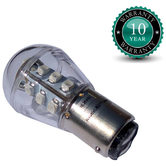 LED Replacement Bulb By NauticLED – Bay15D Fitting – Red (Port) – 135 Lumen