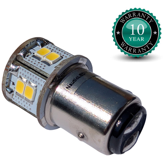 LED Replacement Bulb By NauticLED – Bay15D Fitting – Natural White – 160 Lumen