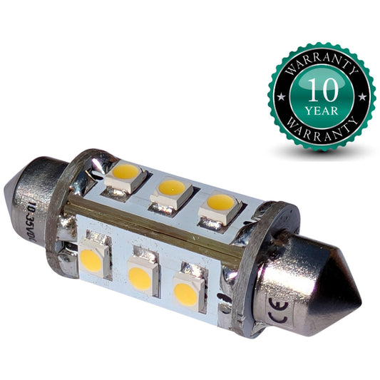 LED Replacement Bulb By NauticLED – Festoon (37mm) Fitting – Natural White – 85 Lumen