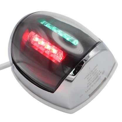 Osculati Sphera III Bi-Colour Navigation Light – Port & Starboard Combined Navigation Light – Fully Watertight With Sealed 2.3m Wire