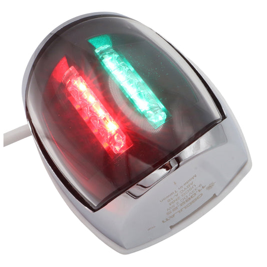 Osculati Sphera III Bi-Colour Navigation Light – Port & Starboard Combined Navigation Light – Fully Watertight With Sealed 2.3m Wire