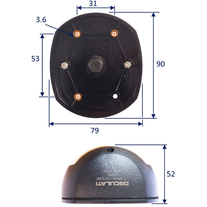Osculati Classic LED Navigation Stern Light - For Boats Up To 20m In Length - 135 Degrees