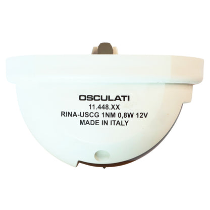 Osculati Compact 12 LED Navigation Green Starboard Light, For Boats Up To 12m In Length, 112.5 Degrees Right