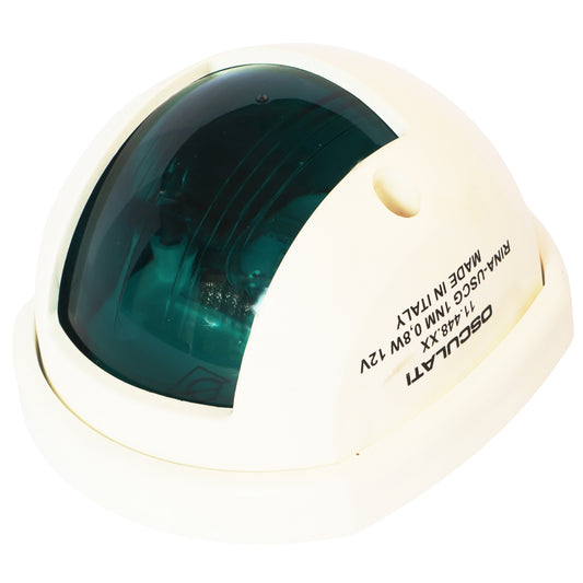 Osculati Compact 12 LED Navigation Green Starboard Light, For Boats Up To 12m In Length, 112.5 Degrees Right