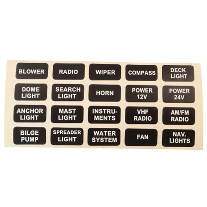 6-Gang Vertical Marine Switch Panel – With Illuminated Rocker Switches And Circuit Breakers