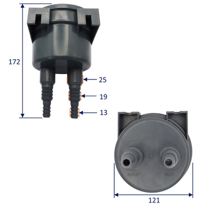 Aquanet Cooling Water Filter From Osculati – Filters Weed and Debris To Prevent It Entering Your Marine Engine