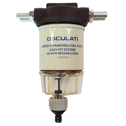 Osculati Stainer & Water/Fuel Separator For Outboard Motors – With 10 Micron Cartridge & Quick Drain