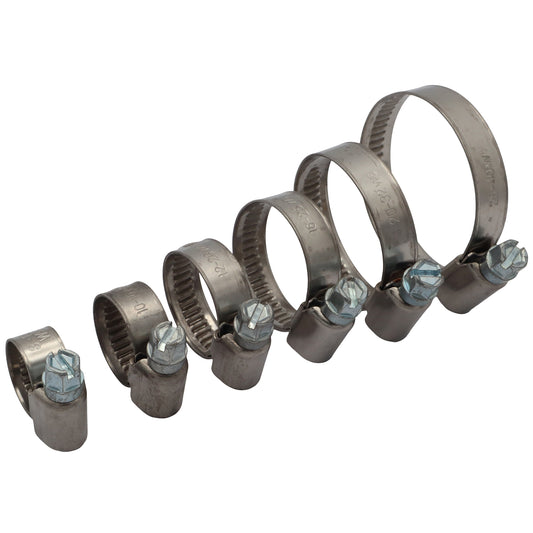 Osculati AISI 316 Stainless Steel Heavy Duty Hose Clamps With Minted (Press-Formed) Teeth