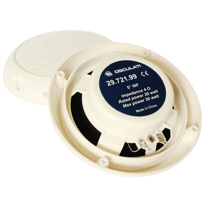 Waterproof Stereo Speakers – Osculati – 40 Watt RMS – Sold As A Pair – UV Resistant – Suitable For Boat Exteriors