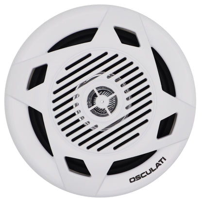 Pair Of White 4” Marine Speakers -Osculati Dual Cone Loudspeakers - Waterproof - UV Resistant