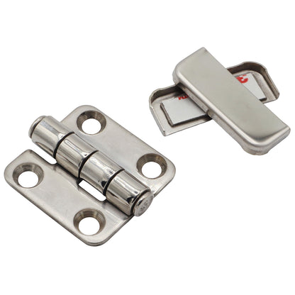 Stainless Steel Butt Hinge With Polished Cover To Conceal Fixings – Marine Grade Stainless Steel – 36x37mm
