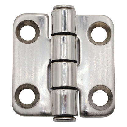 Stainless Steel Butt Hinge With Polished Cover To Conceal Fixings – Marine Grade Stainless Steel – 36x37mm
