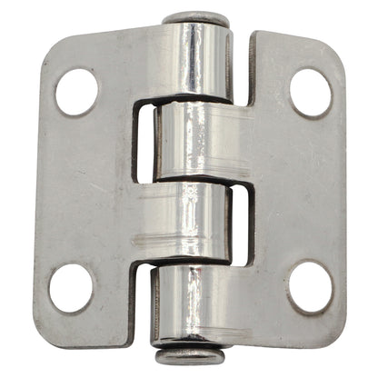 Stainless Steel Butt Hinge With Polished Cover To Conceal Fixings – Marine Grade Stainless Steel – 36x37mm