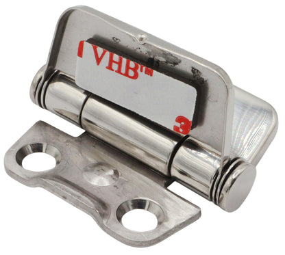 Stainless Steel Hinge with Snap-Down Cover To Conceal Fixings – 316 Grade Stainless Steel - 42x45mm