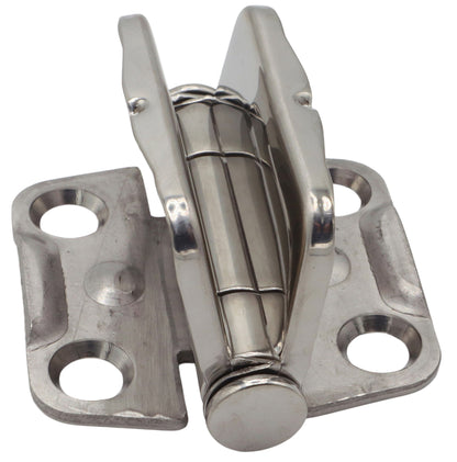 Stainless Steel Hinge with Snap-Down Cover To Conceal Fixings – 316 Grade Stainless Steel - 42x45mm