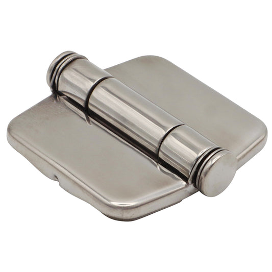 42x45mm Hinge with Snap-Down Cover To Conceal Fixings – 316 Grade Stainless Steel