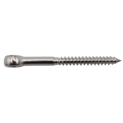Stainless Steel Eye Bolt With Wood Thread – 316-Grade – Compact & Robust