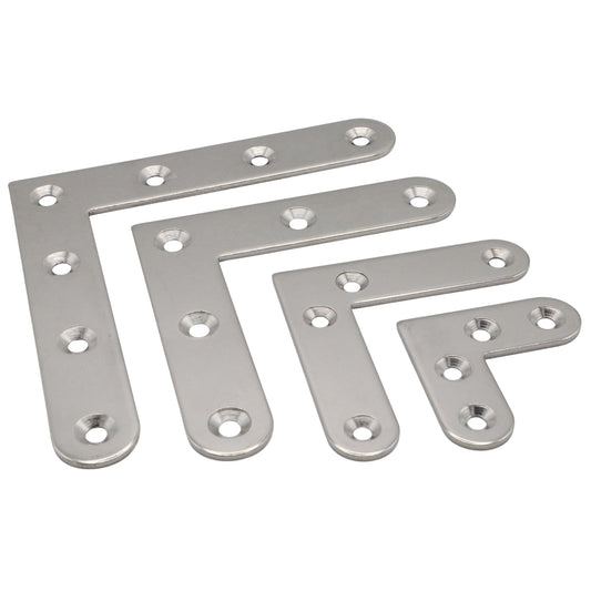 Flat Corner bracket – 316 Stainless Steel – Flat Shape – Reinforcing Bracket For Wooden Corner Joints