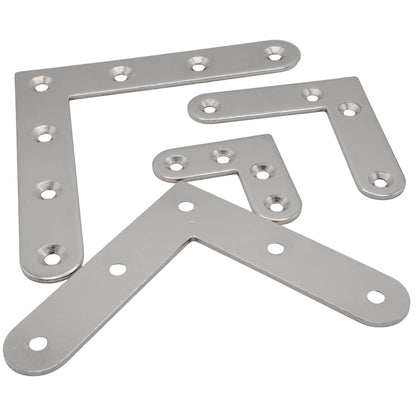 Flat Corner bracket – 316 Stainless Steel – Flat Shape – Reinforcing Bracket For Wooden Corner Joints