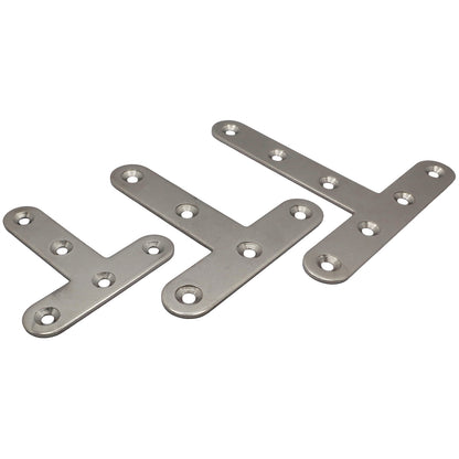 T-bracket – 316 Stainless Steel – Flat Shape – Reinforcing Bracket For Wooden T-Joints