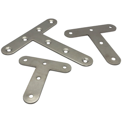 T-bracket – 316 Stainless Steel – Flat Shape – Reinforcing Bracket For Wooden T-Joints
