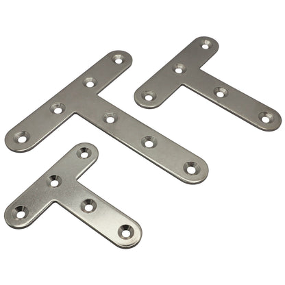 T-bracket – 316 Stainless Steel – Flat Shape – Reinforcing Bracket For Wooden T-Joints