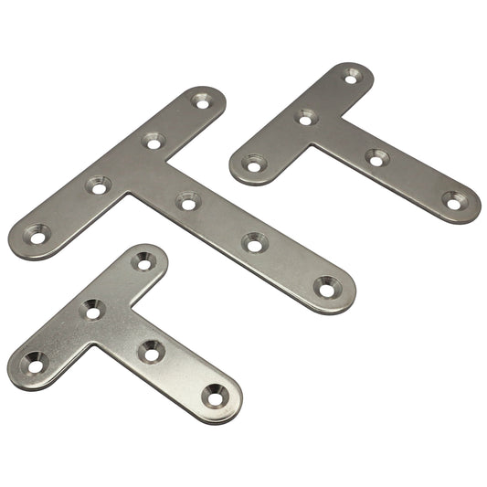 T-bracket – 316 Stainless Steel – Flat Shape – Reinforcing Bracket For Wooden T-Joints