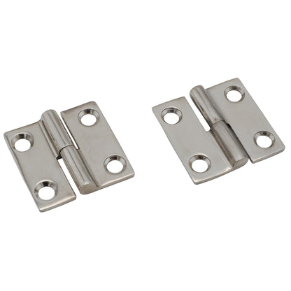 Stainless Steel 2 Part Removable Hinges – 316 Grade Stainless Hinge With Polished Finish - 37 x 37mm – Available In Left Or Right Side