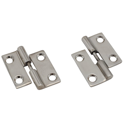 Stainless Steel 2 Part Removable Hinges – 316 Grade Stainless Hinge With Polished Finish - 37 x 37mm – Available In Left Or Right Side