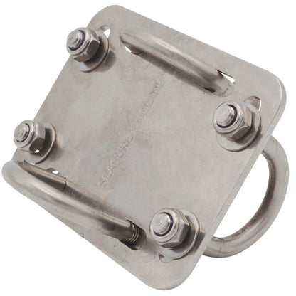 90-Degree Clamp For 25mm Tubing – Clamps Two Tubes At Right-Angles – With U-Bolts & Nyloc Nuts