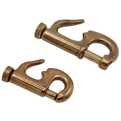 Bronze Roll-Over Crimp-on Piston Hank Fastener 43mm or 55mm, Ideal For Use On Jibs And Other Fore-Sails