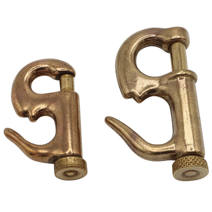 Bronze Roll-Over Crimp-on Piston Hank Fastener 43mm or 55mm, Ideal For Use On Jibs And Other Fore-Sails