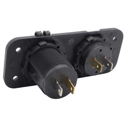 Marine Power Outlet With USB-A & USB-C Including Digital Voltmeter Display