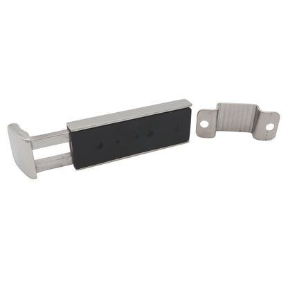 Stainless Steel Door Latch – Polished Slide Latch – With Detent To Keep In Position – 316 Stainless Steel