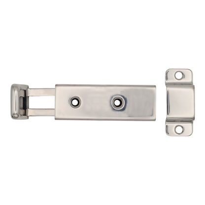 Stainless Steel Door Latch – Polished Slide Latch – With Detent To Keep In Position – 316 Stainless Steel